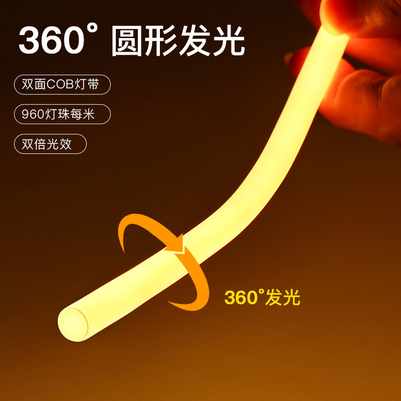 24V 360 8.5mm Degree Round Neon Flex LED Strip Light, 10W/M 320LEDs/M Silicone Diffuser Tube, 3M/9.8FT Flexible Circular LED Rope Light for Signage & Ambiance,Whymelighting – Pro LED Strips & Diffused Blocks, Factory Direct,24V 360 8.5mm Degree Round Neon Flex LED Strip Light, 10W/M 320LEDs/M Silicone Diffuser Tube, 3M/9.8FT Flexible Circular LED Rope Light for Signage & Ambiance