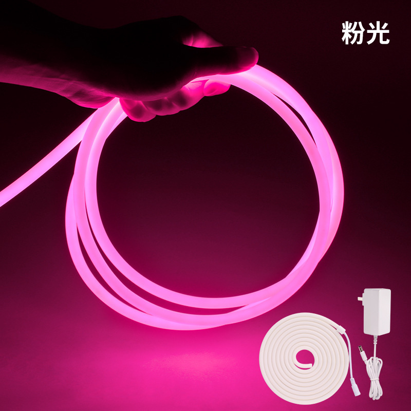 24V 360 8.5mm Degree Round Neon Flex LED Strip Light, 10W/M 320LEDs/M Silicone Diffuser Tube, 3M/9.8FT Flexible Circular LED Rope Light for Signage & Ambiance,Whymelighting – Pro LED Strips & Diffused Blocks, Factory Direct,24V 360 8.5mm Degree Round Neon Flex LED Strip Light, 10W/M 320LEDs/M Silicone Diffuser Tube, 3M/9.8FT Flexible Circular LED Rope Light for Signage & Ambiance
