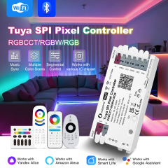 GLEDOPTO GL-SPI-206W Tuya WiFi SPI Pixel LED Controller, DC5–24V 15A Dual SPI Output, App Control for WS2812 SK6812 WS2815 SK9822 WS2805 RGBCCT Addressable LED Strip,Whymelighting – Pro LED Strips & Diffused Blocks, Factory Direct,GLEDOPTO GL-SPI-206W Tuya WiFi SPI Pixel LED Controller, DC5–24V 15A Dual SPI Output, App Control for WS2812 SK6812 WS2815 SK9822 WS2805 RGBCCT Addressable LED Strip
