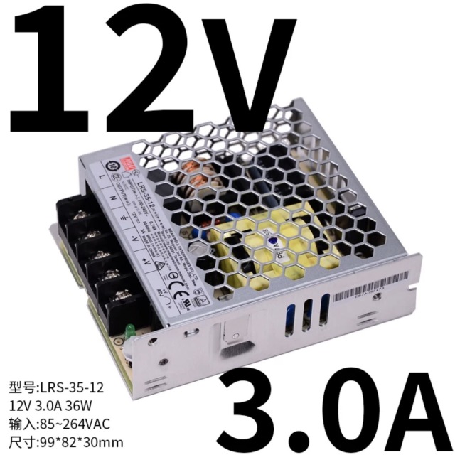 Mean Well LRS-35-12 36W 12V 3A Enclosed Switching Power Supply, AC 85–264V Input, 30mm Low-Profile Metal Case PSU for 12V LED Strip, SK6812/WS2811, CCTV, Router, Industrial Control, Home Automation,Whymelighting – Pro LED Strips & Diffused Blocks, Factory Direct,Mean Well LRS-35-12 36W 12V 3A Enclosed Switching Power Supply, AC 85–264V Input, 30mm Low-Profile Metal Case PSU for 12V LED Strip, SK6812/WS2811, CCTV, Router, Industrial Control, Home Automation