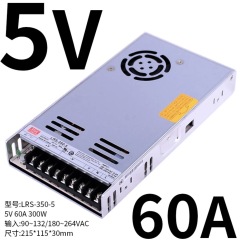 Mean Well LRS-350-5 300W 5V 60A Single Output Enclosed Switching Power Supply, 30mm 1U Low Profile, Switch-Selectable AC Input, Built-in DC Fan, Industrial / LED Grade,Whymelighting – Pro LED Strips & Diffused Blocks, Factory Direct,Mean Well LRS-350-5 300W 5V 60A Single Output Enclosed Switching Power Supply, 30mm 1U Low Profile, Switch-Selectable AC Input, Built-in DC Fan, Industrial / LED Grade