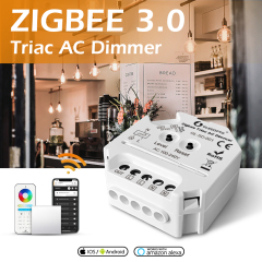 GLEDOPTO GL-SD-001 ZigBee 3.0 Triac AC Dimmer, Trailing-Edge 100–240VAC 400W, Mini In-Wall Dimmer Module, APP/Voice/Push Switch/2.4G RF, for Hue / SmartThings / Tuya / Home Assistant / Echo Plus,Whymelighting – Pro LED Strips & Diffused Blocks, Factory Direct,GLEDOPTO GL-SD-001 ZigBee 3.0 Triac AC Dimmer, Trailing-Edge 100–240VAC 400W, Mini In-Wall Dimmer Module, APP/Voice/Push Switch/2.4G RF, for Hue / SmartThings / Tuya / Home Assistant / Echo Plus