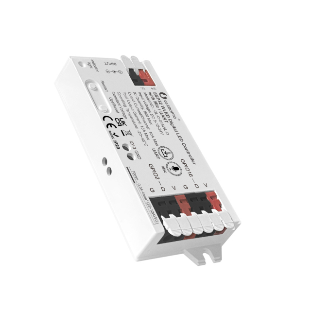 GLEDOPTO GL-C-015WL-D ESP32 WLED Digital LED Controller with Mic & UART, Dual-Output Addressable LED Controller, DC5–24V 15A, WiFi WLED for WS2812B SK6812 WS2815 WS2811 TM1814 SPI Pixel LED Strip, Home Assistant / Alexa,Whymelighting – Pro LED Strips & Diffused Blocks, Factory Direct,GLEDOPTO GL-C-015WL-D ESP32 WLED Digital LED Controller with Mic & UART, Dual-Output Addressable LED Controller, DC5–24V 15A, WiFi WLED for WS2812B SK6812 WS2815 WS2811 TM1814 SPI Pixel LED Strip, Home Assistant / A