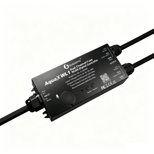 GLEDOPTO GL-C-812WL Dual-Channel WLED LED Controller with Fuse, ESP32 WiFi Addressable LED Controller, DC5–24V for WS2812B SK6812 WS2815 TM1814 SPI Pixel LED Strip,Whymelighting – Pro LED Strips & Diffused Blocks, Factory Direct,GLEDOPTO GL-C-812WL Dual-Channel WLED LED Controller with Fuse, ESP32 WiFi Addressable LED Controller, DC5–24V for WS2812B SK6812 WS2815 TM1814 SPI Pixel LED Strip