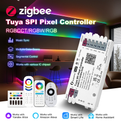 GLEDOPTO GL-SPI-206P Tuya ZigBee SPI Pixel LED Controller, DC5–24V 15A Dual SPI Output, App/RF Control for WS2812 SK6812 WS2815 SK9822 WS2805 RGBCCT Addressable LED Strip,Whymelighting – Pro LED Strips & Diffused Blocks, Factory Direct,GLEDOPTO GL-SPI-206P Tuya ZigBee SPI Pixel LED Controller, DC5–24V 15A Dual SPI Output, App/RF Control for WS2812 SK6812 WS2815 SK9822 WS2805 RGBCCT Addressable LED Strip