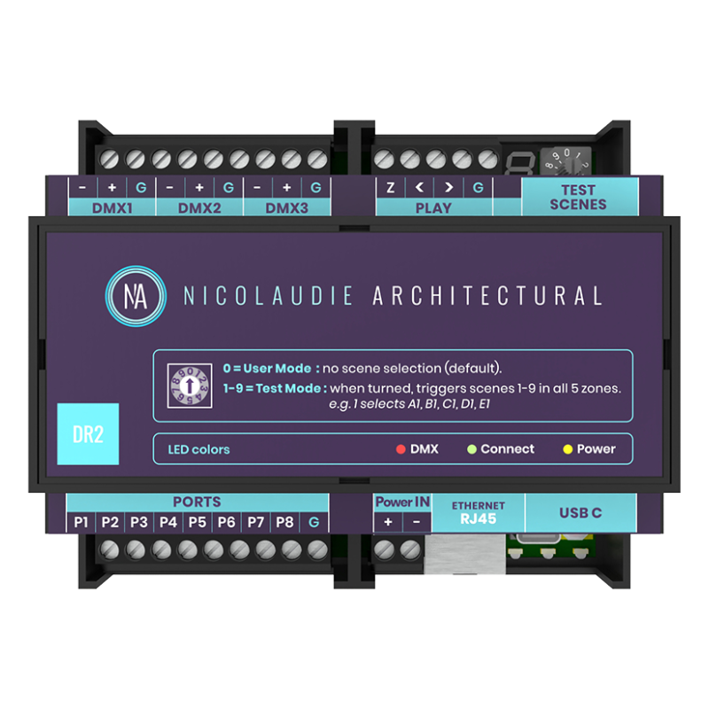 DINA-DR2 DIN-Rail DMX Controller, 2-3x512ch, RDM, 8 Dry Contacts,Whymelighting – Pro LED Strips & Diffused Blocks, Factory Direct,DINA-DR2 DIN-Rail DMX Controller, 2-3x512ch, RDM, 8 Dry Contacts