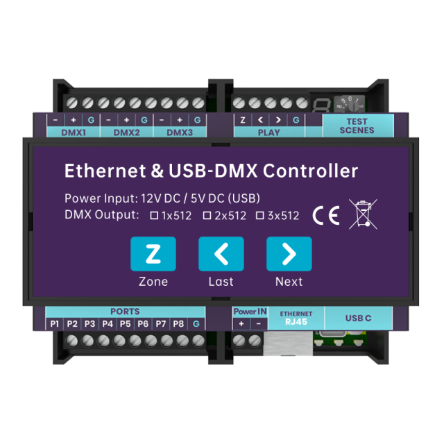 CQ-CE31 DIN-Rail DMX Controller, 1-3x512ch, RDM, WiFi/UDP Control,Whymelighting – Pro LED Strips & Diffused Blocks, Factory Direct,CQ-CE31 DIN-Rail DMX Controller, 1-3x512ch, RDM, WiFi/UDP Control
