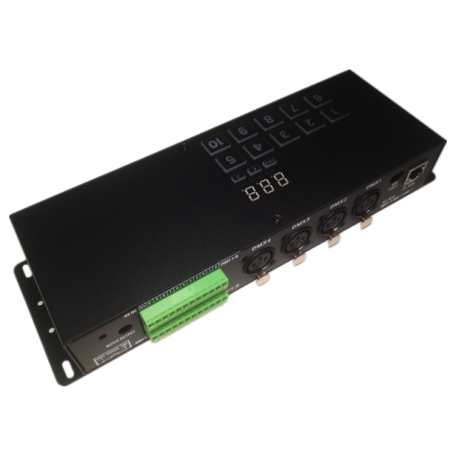 CQ-CE42 Rack-Mount DMX Controller, 2-4x512ch, 10-Key, NSA Engine,Whymelighting – Pro LED Strips & Diffused Blocks, Factory Direct,CQ-CE42 Rack-Mount DMX Controller, 2-4x512ch, 10-Key, NSA Engine