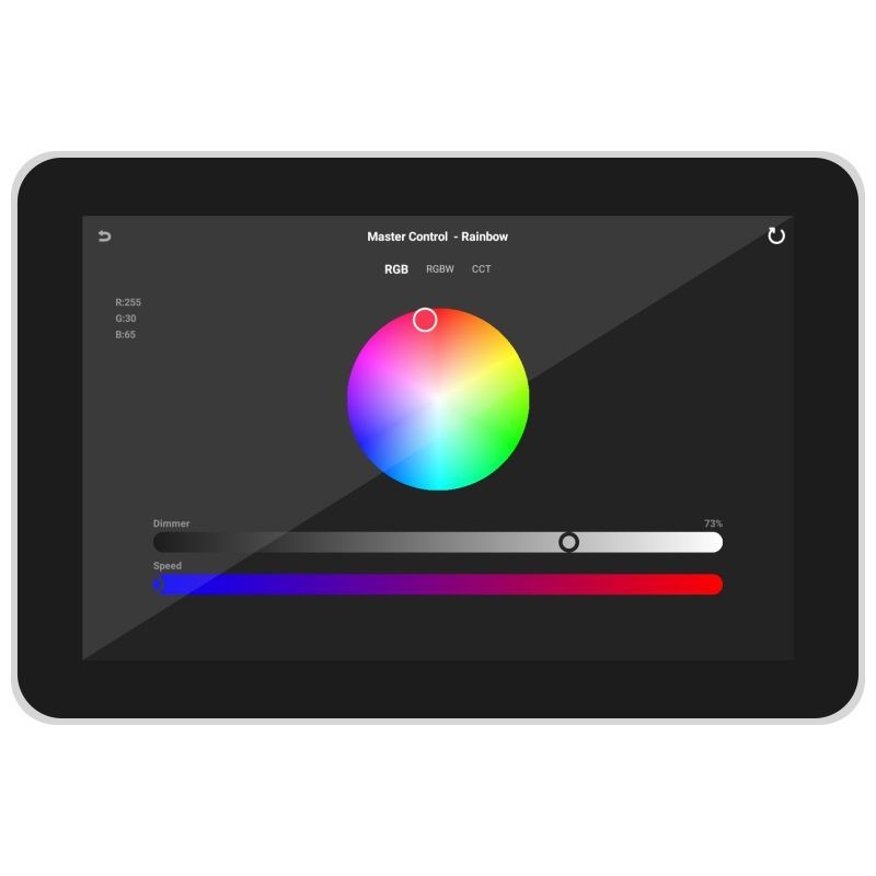 10" PoE Smart Scene Panel, UDP/OSC, DMX Control, 86/Gang Box,Whymelighting – Pro LED Strips & Diffused Blocks, Factory Direct,10" PoE Smart Scene Panel, UDP/OSC, DMX Control, 86/Gang Box