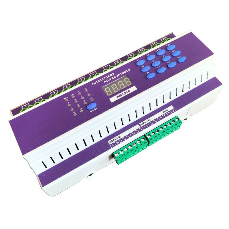 12-Zone 16A Smart Lighting Module, RS485 Modbus-RTU Control,Whymelighting – Pro LED Strips & Diffused Blocks, Factory Direct,12-Zone 16A Smart Lighting Module, RS485 Modbus-RTU Control
