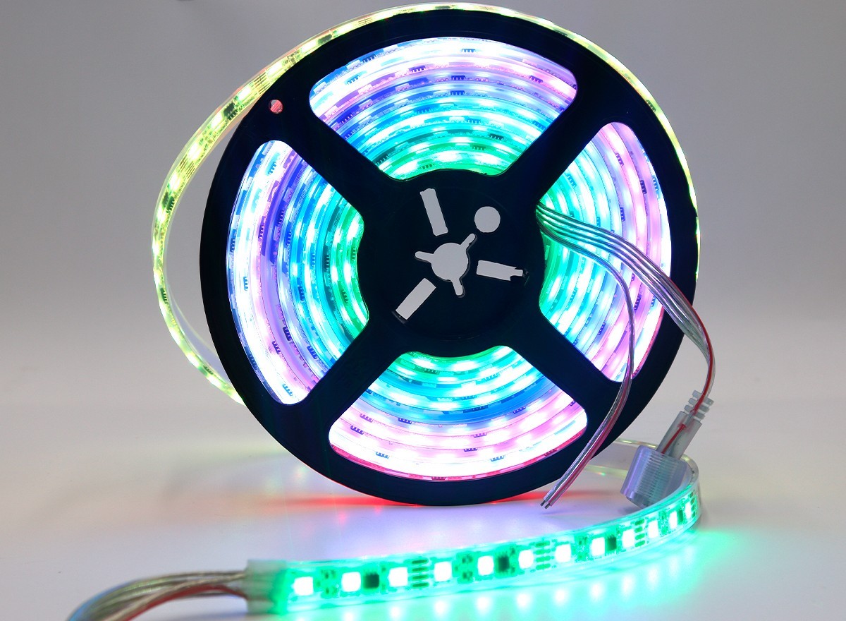 UCS512B3 5050 RGB LED Strip 24Pixel 72 LEDs 12V DMX512 Addressable 10MM,Whymelighting – Pro LED Strips & Diffused Blocks, Factory Direct,UCS512B3 5050 RGB LED Strip 24Pixel 72 LEDs 12V DMX512 Addressable 10MM
