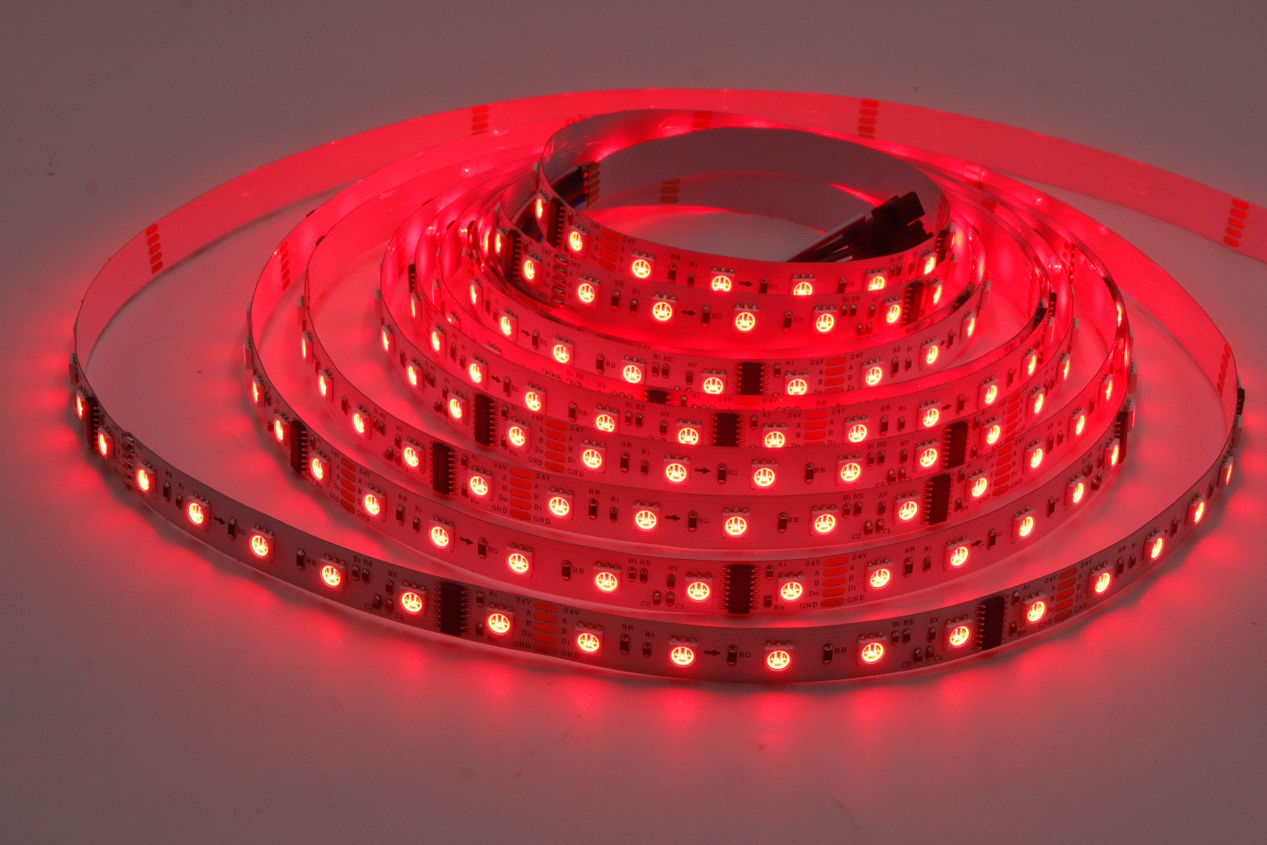 24V SM18512P 5050 RGB Dream Color LED Strip 60 LEDs/ 10 Addressable Pixels,Whymelighting – Pro LED Strips & Diffused Blocks, Factory Direct,24V SM18512P 5050 RGB Dream Color LED Strip 60 LEDs/ 10 Addressable Pixels