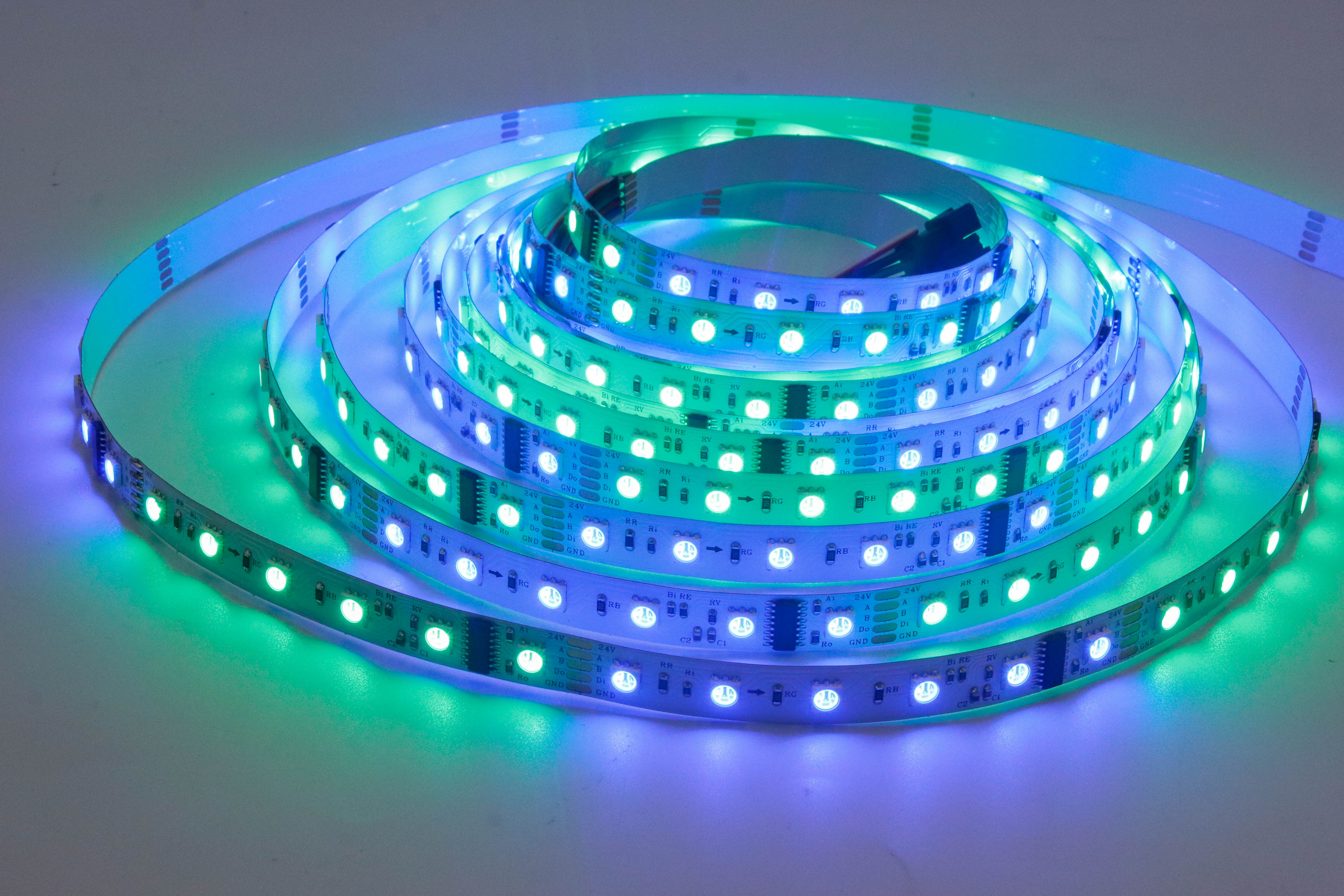 24V SM18512P 5050 RGB Dream Color LED Strip 60 LEDs/ 10 Addressable Pixels,Whymelighting – Pro LED Strips & Diffused Blocks, Factory Direct,24V SM18512P 5050 RGB Dream Color LED Strip 60 LEDs/ 10 Addressable Pixels