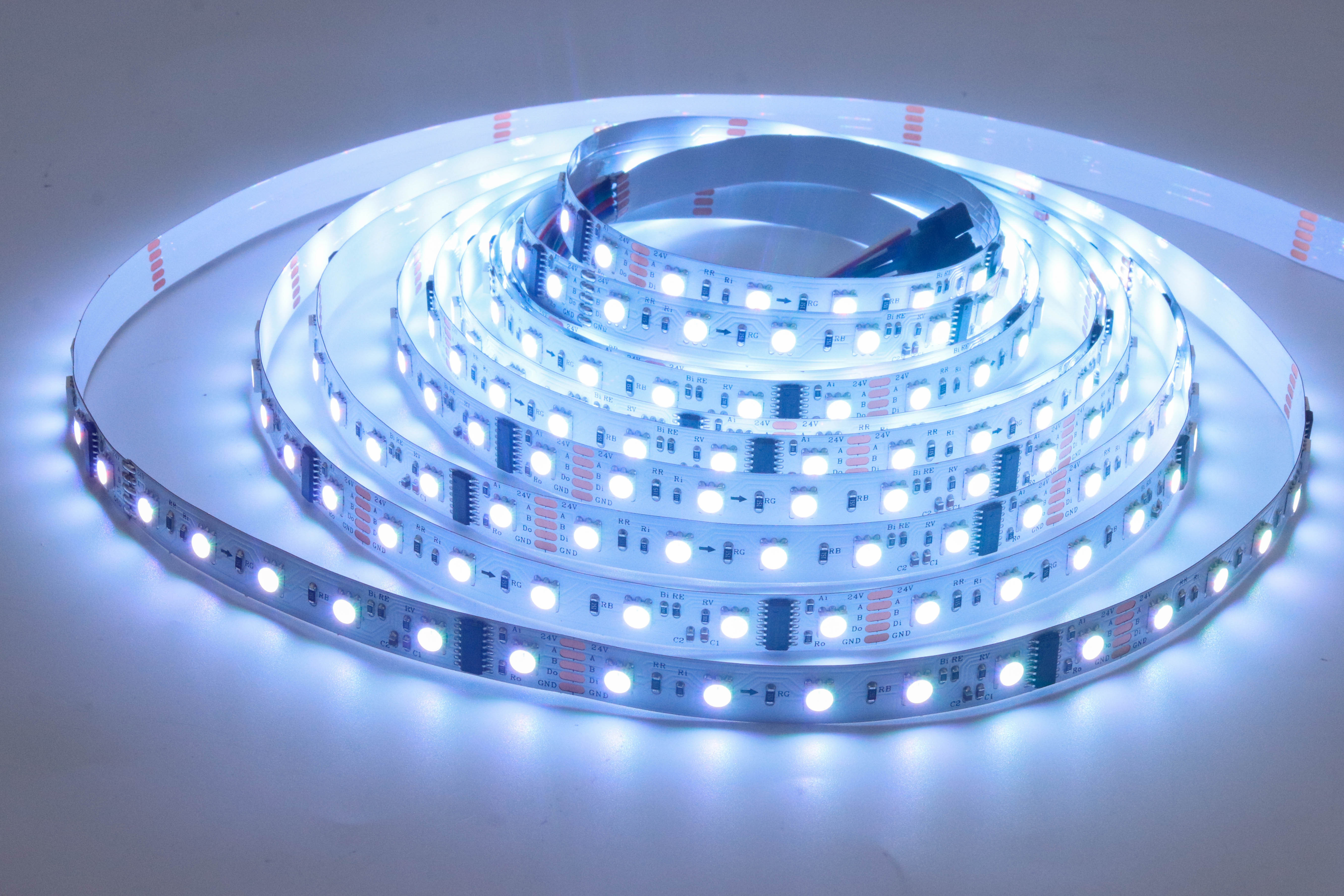 24V SM18512P 5050 RGB Dream Color LED Strip 60 LEDs/ 10 Addressable Pixels,Whymelighting – Pro LED Strips & Diffused Blocks, Factory Direct,24V SM18512P 5050 RGB Dream Color LED Strip 60 LEDs/ 10 Addressable Pixels