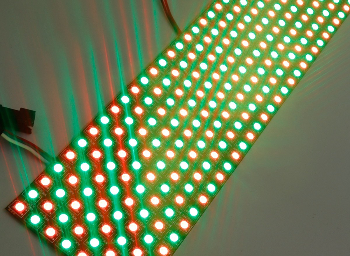 DC5V SK6812 8×32 RGB LED Matrix Pane 256 Flexible Pixel Screen Display,Whymelighting – Pro LED Strips & Diffused Blocks, Factory Direct,DC5V SK6812 8×32 RGB LED Matrix Pane 256 Flexible Pixel Screen Display