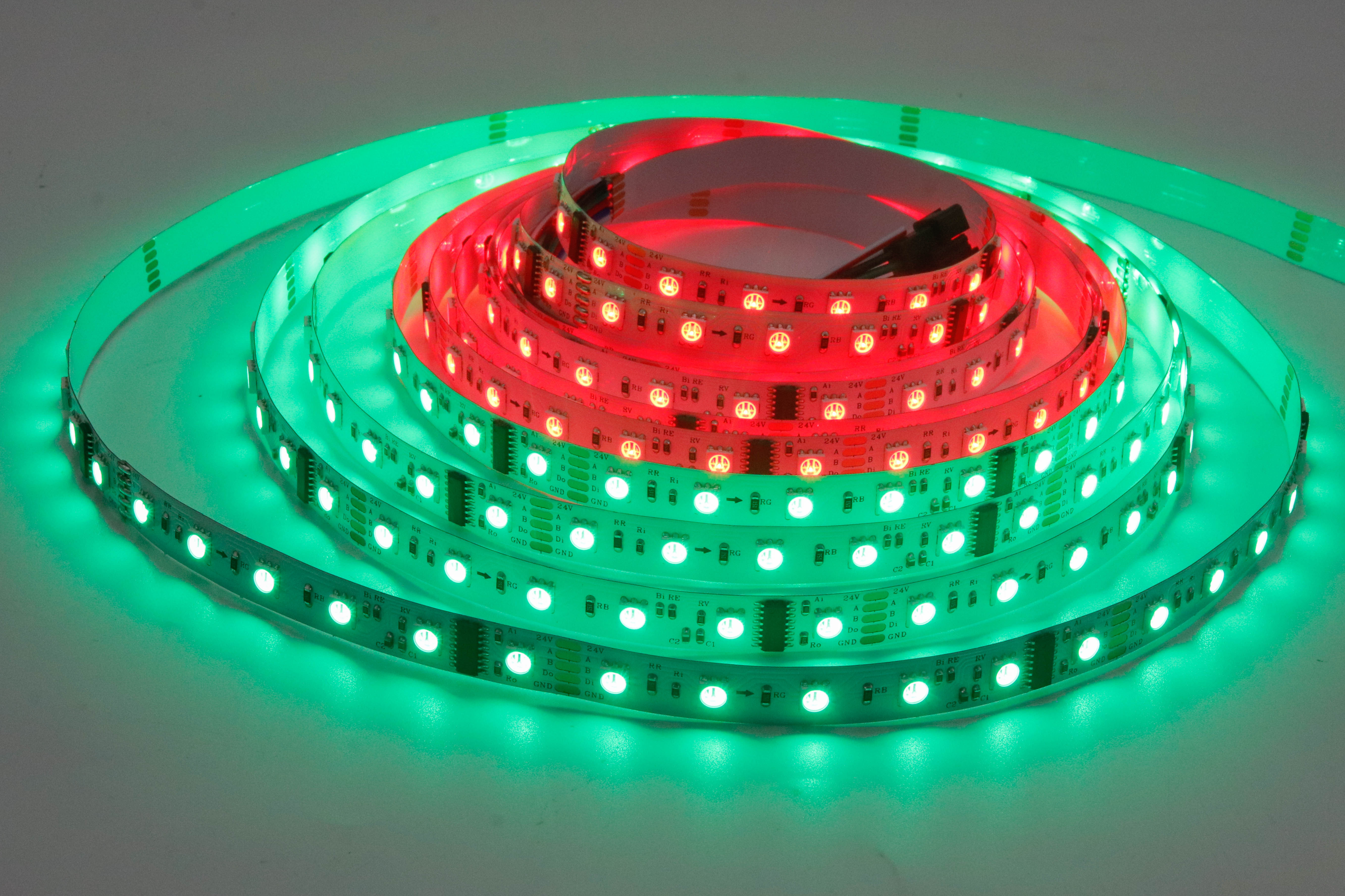 24V SM18512P 5050 RGB Dream Color LED Strip 60 LEDs/ 10 Addressable Pixels,Whymelighting – Pro LED Strips & Diffused Blocks, Factory Direct,24V SM18512P 5050 RGB Dream Color LED Strip 60 LEDs/ 10 Addressable Pixels