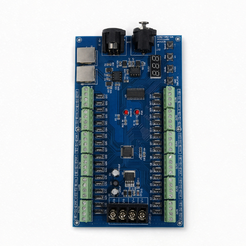 36-Channel DMX512 LED Decoder Bare Board Constant Voltage PWM DMX Controller,Whymelighting – Pro LED Strips & Diffused Blocks, Factory Direct,36-Channel DMX512 LED Decoder Bare Board Constant Voltage PWM DMX Controller