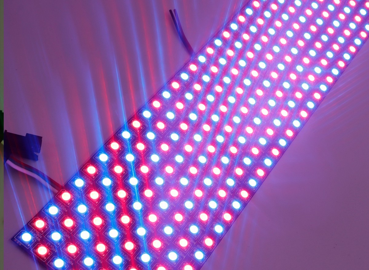 DC5V SK6812 8×32 RGB LED Matrix Pane 256 Flexible Pixel Screen Display,Whymelighting – Pro LED Strips & Diffused Blocks, Factory Direct,DC5V SK6812 8×32 RGB LED Matrix Pane 256 Flexible Pixel Screen Display