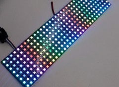 DC5V SK6812 8×32 RGB LED Matrix Pane 256 Flexible Pixel Screen Display,Whymelighting – Pro LED Strips & Diffused Blocks, Factory Direct,DC5V SK6812 8×32 RGB LED Matrix Pane 256 Flexible Pixel Screen Display