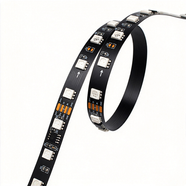 DC24V TM1934 Addressable RGB LED Strip SMD 5050 60LEDs/m 10 Pixels 10mm,Whymelighting – Pro LED Strips & Diffused Blocks, Factory Direct,DC24V TM1934 Addressable RGB LED Strip SMD 5050 60LEDs/m 10 Pixels 10mm
