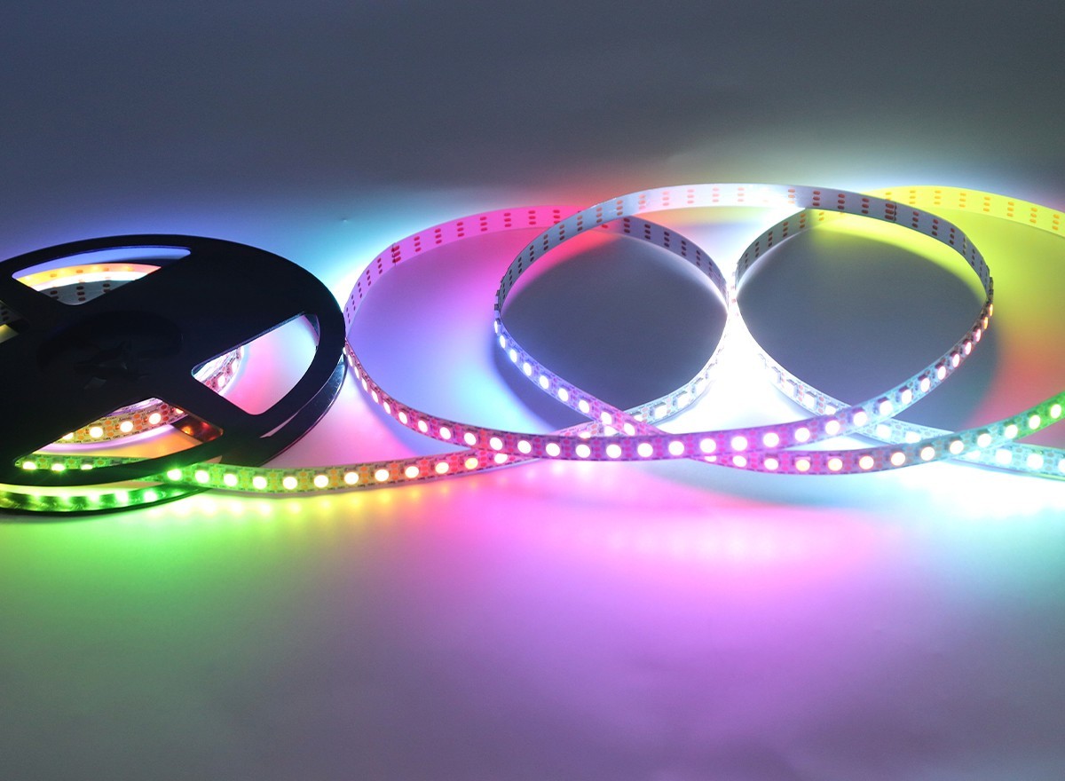 DC5V SK6812 Built-in IC SMD5050 RGB LED Strip 96LEDs/m 96Pixels/m 10mm,Whymelighting – Pro LED Strips & Diffused Blocks, Factory Direct,DC5V SK6812 Built-in IC SMD5050 RGB LED Strip 96LEDs/m 96Pixels/m 10mm