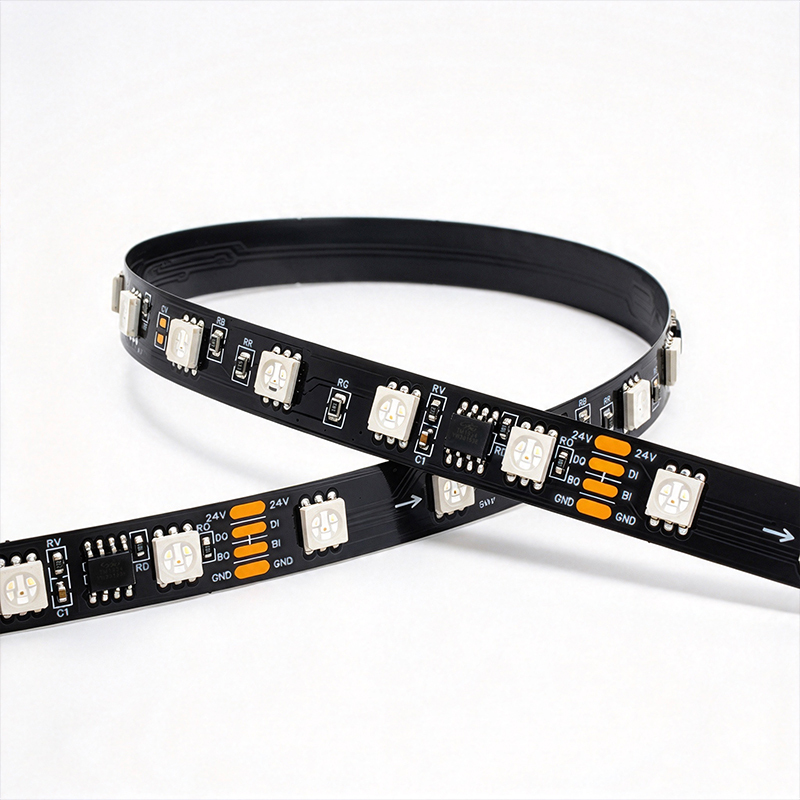 DC24V TM1934 Addressable RGB LED Strip SMD 5050 60LEDs/m 10 Pixels 10mm,Whymelighting – Pro LED Strips & Diffused Blocks, Factory Direct,DC24V TM1934 Addressable RGB LED Strip SMD 5050 60LEDs/m 10 Pixels 10mm