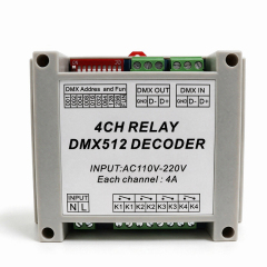 4 Channel DMX512 Relay Switch Controller, AC110-220V Input 4-Way DMX Relay Module,Whymelighting – Pro LED Strips & Diffused Blocks, Factory Direct,4 Channel DMX512 Relay Switch Controller, AC110-220V Input 4-Way DMX Relay Module