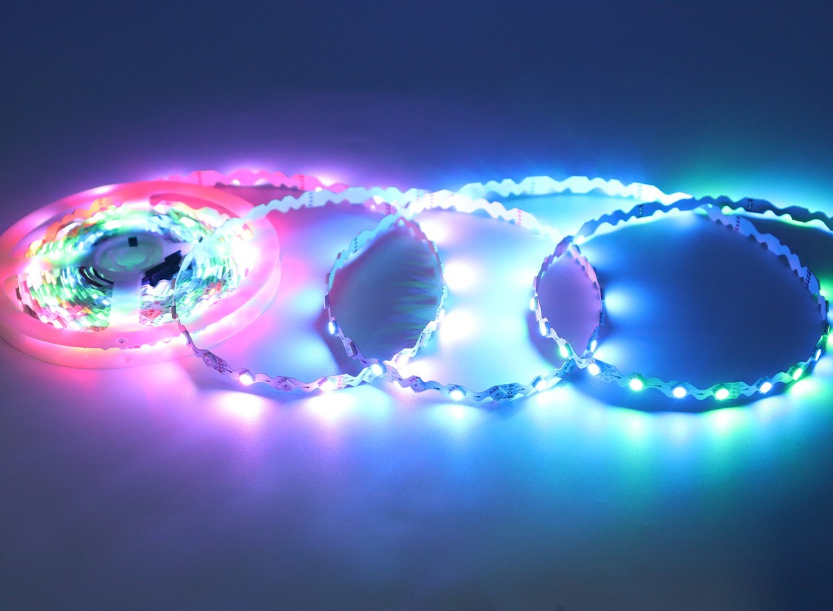 DC12V SK6813 Built-in IC SMD5050 RGB S-Shape ZigZag LED Strip 60 LED Strip,Whymelighting – Pro LED Strips & Diffused Blocks, Factory Direct,DC12V SK6813 Built-in IC SMD5050 RGB S-Shape ZigZag LED Strip 60 LED Strip