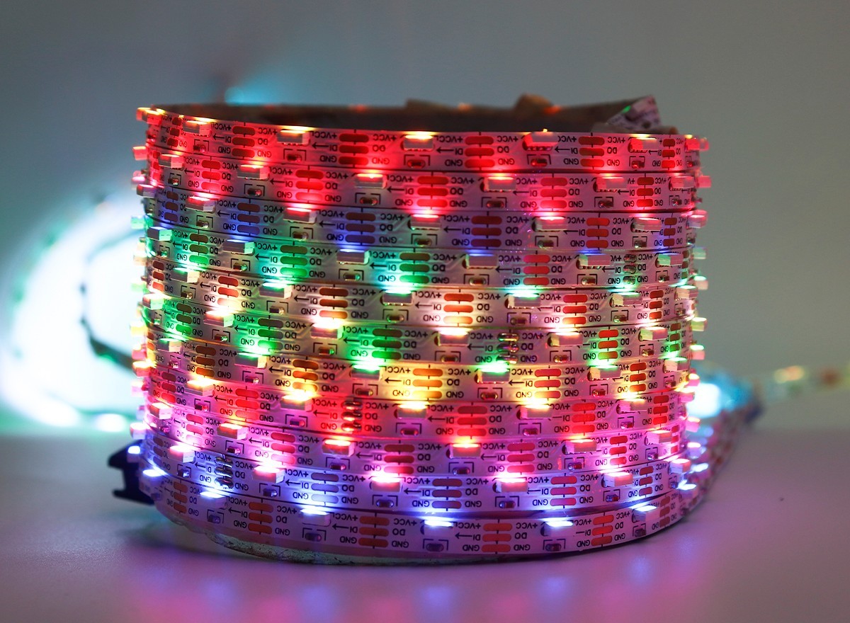 DC5V SK6812 Built-in IC SMD4020 RGB Side View LED Strip 60LEDs 60Pixels 5mm,Whymelighting – Pro LED Strips & Diffused Blocks, Factory Direct,DC5V SK6812 Built-in IC SMD4020 RGB Side View LED Strip 60LEDs 60Pixels 5mm