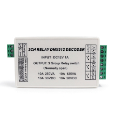 3-Channel DMX512 Relay Switch Controller AC110-220V 3CH 5A Relay AC250V,Whymelighting – Pro LED Strips & Diffused Blocks, Factory Direct,3-Channel DMX512 Relay Switch Controller AC110-220V 3CH 5A Relay AC250V