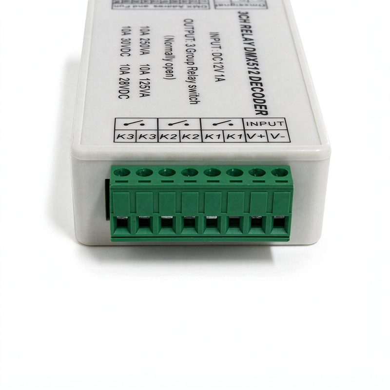 3-Channel DMX512 Relay Switch Controller AC110-220V 3CH 5A Relay AC250V,Whymelighting – Pro LED Strips & Diffused Blocks, Factory Direct,3-Channel DMX512 Relay Switch Controller AC110-220V 3CH 5A Relay AC250V