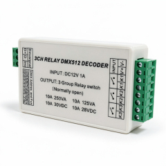 3-Channel DMX512 Relay Switch Controller AC110-220V 3CH 5A Relay AC250V,Whymelighting – Pro LED Strips & Diffused Blocks, Factory Direct,3-Channel DMX512 Relay Switch Controller AC110-220V 3CH 5A Relay AC250V