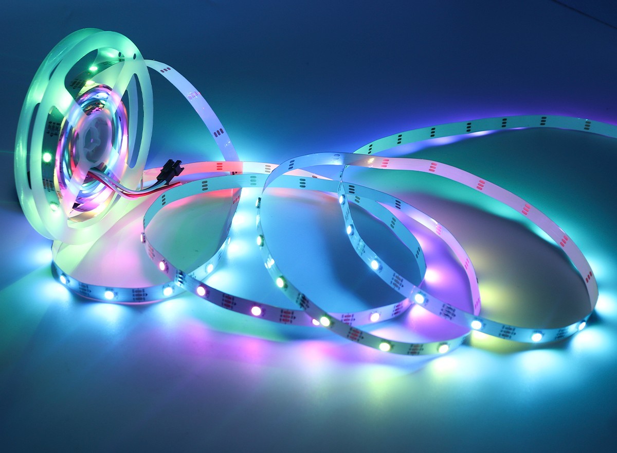 5V WS2812 5050 RGB LED Strip 30LED/m Individually Addressable NeoPixel Tape,Whymelighting – Pro LED Strips & Diffused Blocks, Factory Direct,5V WS2812 5050 RGB LED Strip 30LED/m Individually Addressable NeoPixel Tape