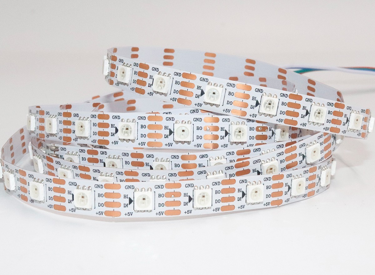 DC5V WS2813 5050 RGB LED Strip 60LED Black PCB Addressable Dream Color Tape,Whymelighting – Pro LED Strips & Diffused Blocks, Factory Direct,DC5V WS2813 5050 RGB LED Strip 60LED Black PCB Addressable Dream Color Tape