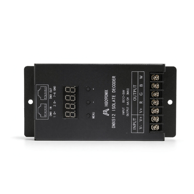 H809DMX Constant Voltage DMX512 Decoder PWM Dimmer Driver for RGBW Strip,Whymelighting – Pro LED Strips & Diffused Blocks, Factory Direct,H809DMX Constant Voltage DMX512 Decoder PWM Dimmer Driver for RGBW Strip