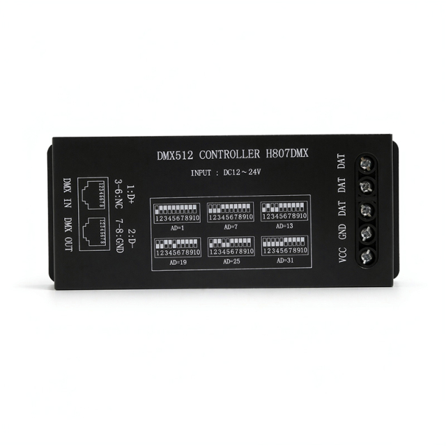 H807DMX DMX512 to SPI Decoder for WS2811 SK6812 Pixel LED,Whymelighting – Pro LED Strips & Diffused Blocks, Factory Direct,H807DMX DMX512 to SPI Decoder for WS2811 SK6812 Pixel LED
