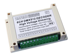 6CH HV DMX512 Dimmer Decoder AC110V/220V DIP Address 6-Channel High Voltage Dimming,Whymelighting – Pro LED Strips & Diffused Blocks, Factory Direct,6CH HV DMX512 Dimmer Decoder AC110V/220V DIP Address 6-Channel High Voltage Dimming