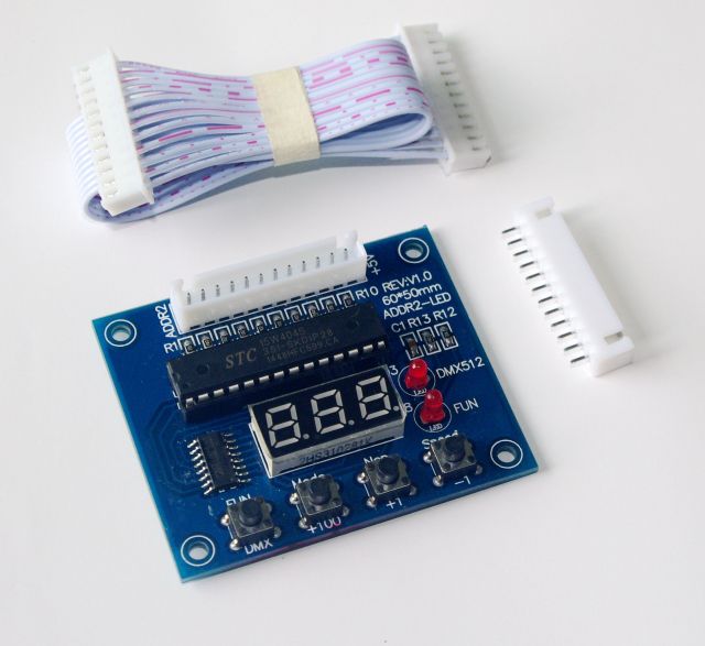 ADDR2-LED DMX Address Display Module 12P Ribbon Cable, for DMX512/RS485,Whymelighting – Pro LED Strips & Diffused Blocks, Factory Direct,ADDR2-LED DMX Address Display Module 12P Ribbon Cable, for DMX512/RS485