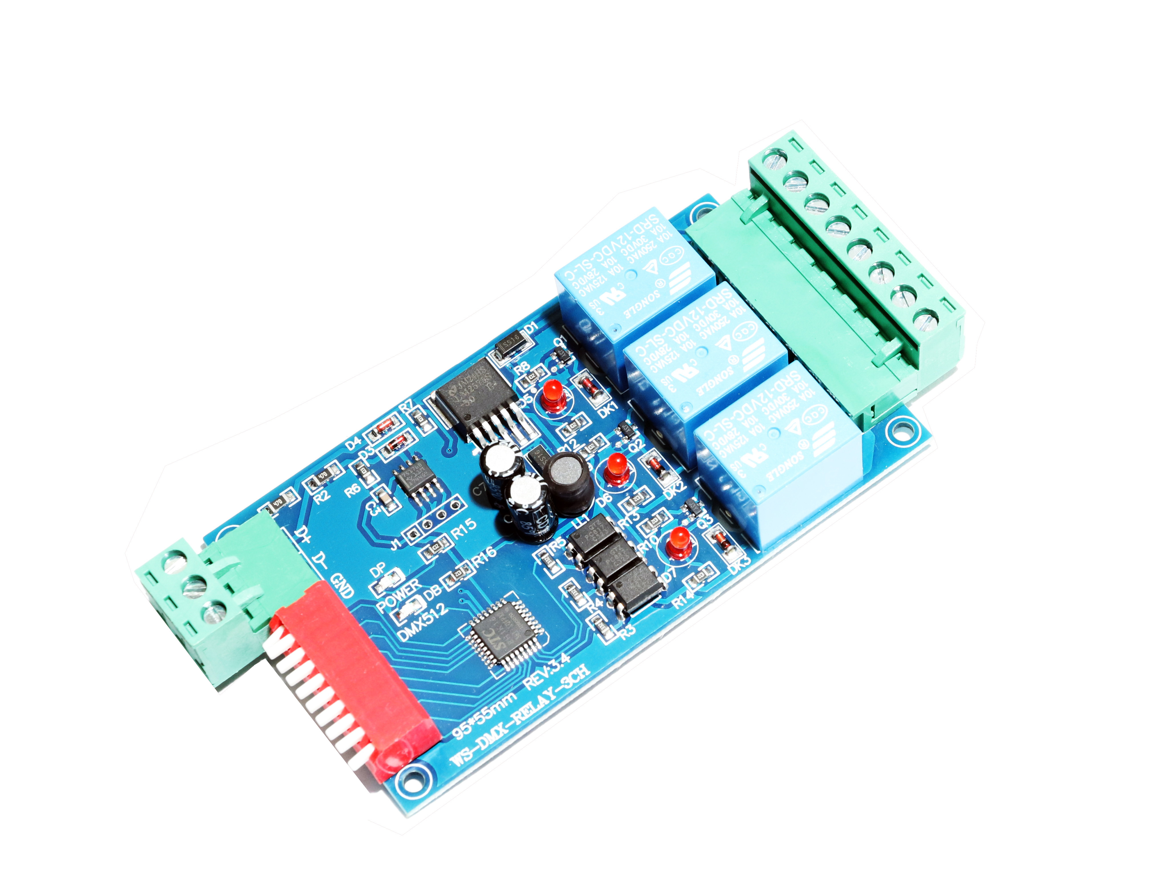 DMX512 Relay Decoder for Stage/Signage AC Lamp Switching WS-DMX-RELAY-3CH-BAN,Whymelighting – Pro LED Strips & Diffused Blocks, Factory Direct,DMX512 Relay Decoder for Stage/Signage AC Lamp Switching WS-DMX-RELAY-3CH-BAN