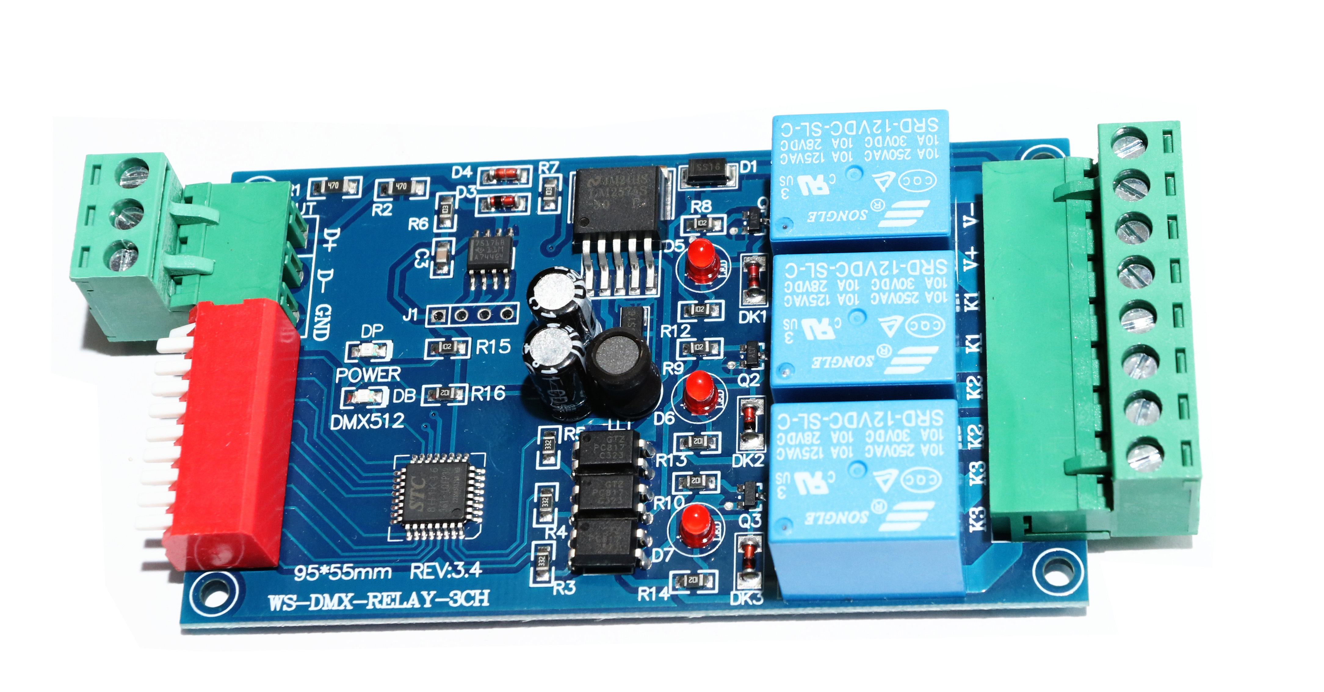 DMX512 Relay Decoder for Stage/Signage AC Lamp Switching WS-DMX-RELAY-3CH-BAN,Whymelighting – Pro LED Strips & Diffused Blocks, Factory Direct,DMX512 Relay Decoder for Stage/Signage AC Lamp Switching WS-DMX-RELAY-3CH-BAN