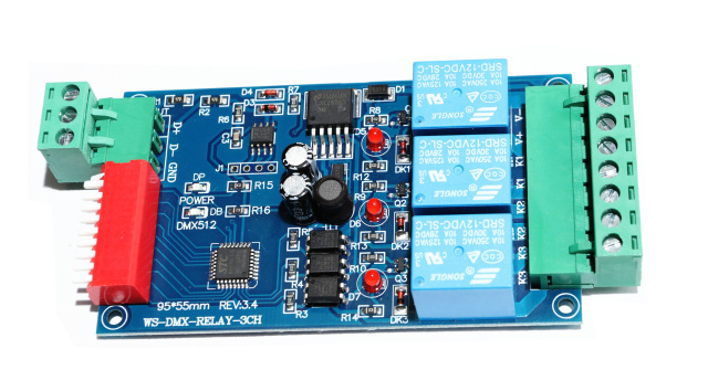 DMX512 Relay Decoder for Stage/Signage AC Lamp Switching WS-DMX-RELAY-3CH-BAN,Whymelighting – Pro LED Strips & Diffused Blocks, Factory Direct,DMX512 Relay Decoder for Stage/Signage AC Lamp Switching WS-DMX-RELAY-3CH-BAN