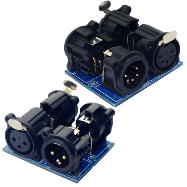 XLR3 to XLR5 Adapter Board, XLR5 to XLR3 Breakout Module XLR DMX512 RDM RS485,Whymelighting – Pro LED Strips & Diffused Blocks, Factory Direct,XLR3 to XLR5 Adapter Board, XLR5 to XLR3 Breakout Module XLR DMX512 RDM RS485