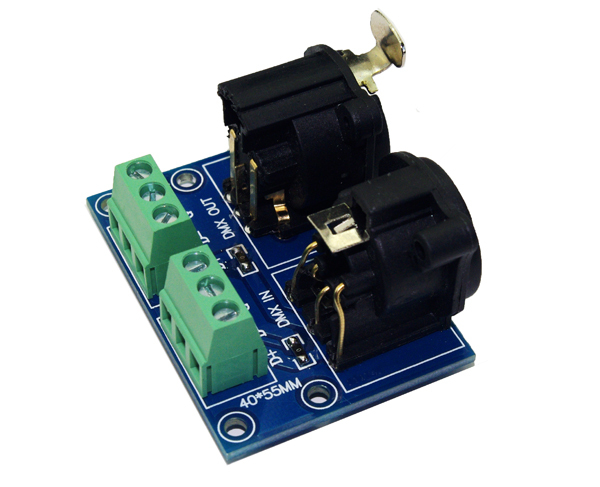 XLR5-3P 5-Pin XLR Breakout Board, XLR5 IN/OUT to Screw Terminal Adapter,Whymelighting – Pro LED Strips & Diffused Blocks, Factory Direct,XLR5-3P 5-Pin XLR Breakout Board, XLR5 IN/OUT to Screw Terminal Adapter