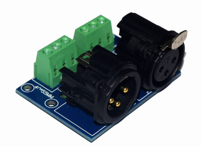 XLR3-3P 3-Pin XLR Breakout Board XLR Jack to Terminal Block Adapter for DMX512,Whymelighting – Pro LED Strips & Diffused Blocks, Factory Direct,XLR3-3P 3-Pin XLR Breakout Board XLR Jack to Terminal Block Adapter for DMX512