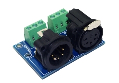 XLR5-3P 5-Pin XLR Breakout Board, XLR5 IN/OUT to Screw Terminal Adapter,Whymelighting – Pro LED Strips & Diffused Blocks, Factory Direct,XLR5-3P 5-Pin XLR Breakout Board, XLR5 IN/OUT to Screw Terminal Adapter