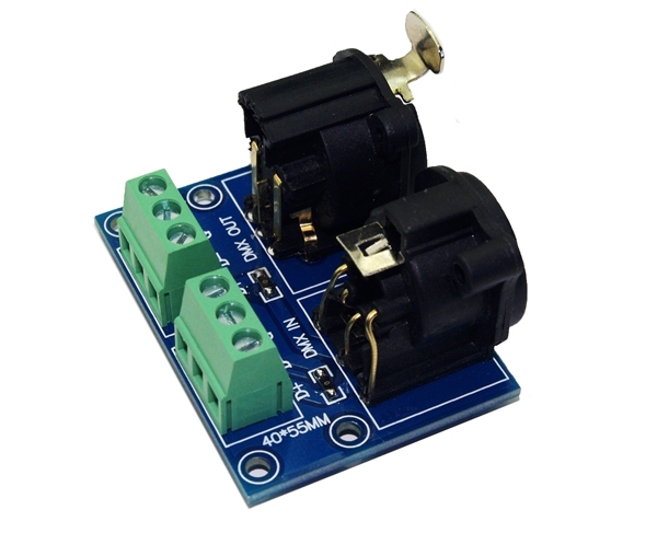 XLR5-3P 5-Pin XLR Breakout Board, XLR5 IN/OUT to Screw Terminal Adapter,Whymelighting – Pro LED Strips & Diffused Blocks, Factory Direct,XLR5-3P 5-Pin XLR Breakout Board, XLR5 IN/OUT to Screw Terminal Adapter