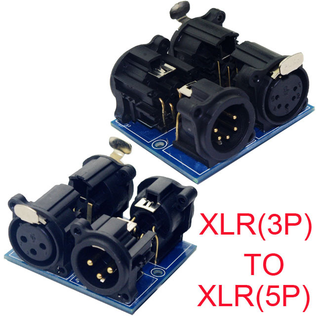XLR3 to XLR5 Adapter Board, XLR5 to XLR3 Breakout Module XLR DMX512 RDM RS485,Whymelighting – Pro LED Strips & Diffused Blocks, Factory Direct,XLR3 to XLR5 Adapter Board, XLR5 to XLR3 Breakout Module XLR DMX512 RDM RS485