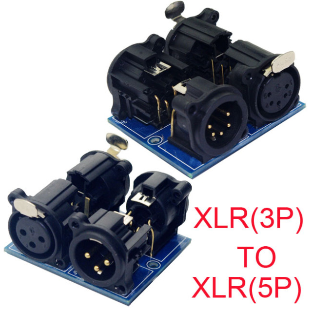 XLR3 to XLR5 Adapter Board, XLR5 to XLR3 Breakout Module XLR DMX512 RDM RS485,Whymelighting – Pro LED Strips & Diffused Blocks, Factory Direct,XLR3 to XLR5 Adapter Board, XLR5 to XLR3 Breakout Module XLR DMX512 RDM RS485