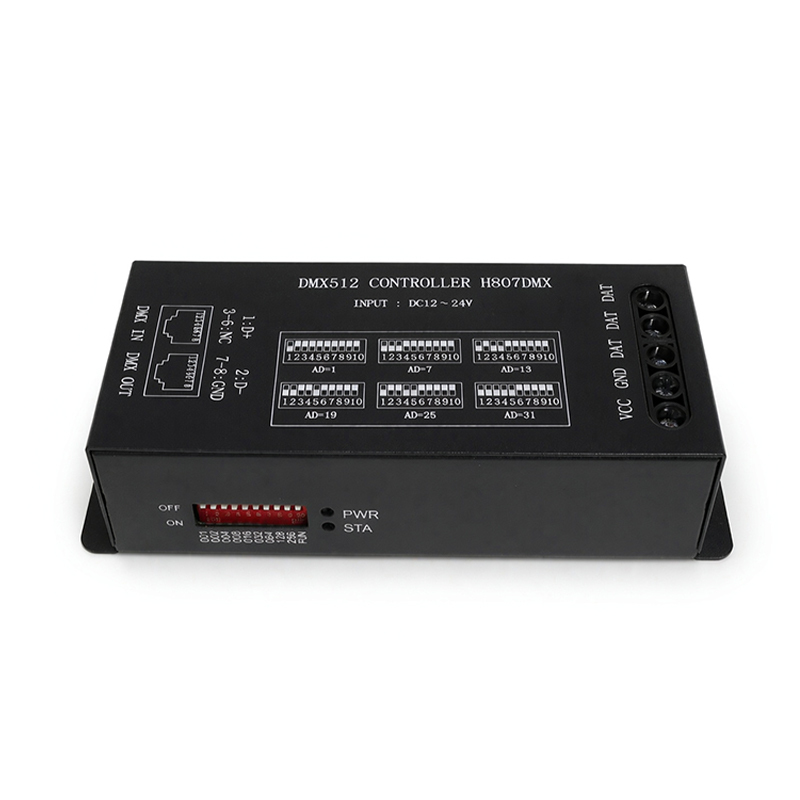H807DMX DMX512 to SPI Decoder for WS2811 SK6812 Pixel LED,Whymelighting – Pro LED Strips & Diffused Blocks, Factory Direct,H807DMX DMX512 to SPI Decoder for WS2811 SK6812 Pixel LED
