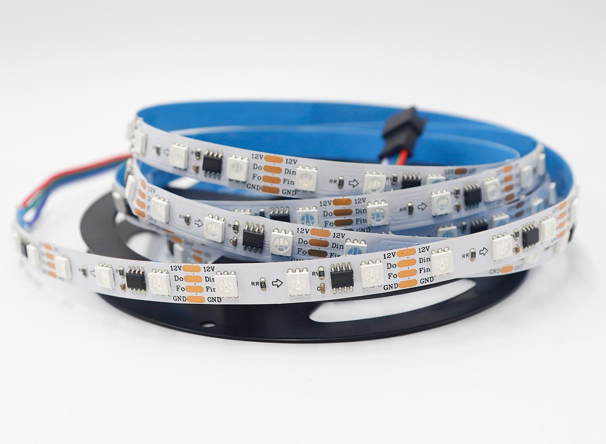 GS8206 5050 RGB 20 Pixel 60 LEDs 12V 10mm Addressable LED Strip RGB Pixel Tape,Whymelighting – Pro LED Strips & Diffused Blocks, Factory Direct,GS8206 5050 RGB 20 Pixel 60 LEDs 12V 10mm Addressable LED Strip RGB Pixel Tape
